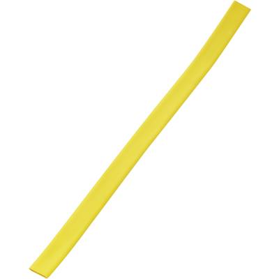 Image of TRU COMPONENTS 1567326 Heatshrink w/o adhesive Yellow 3 mm 1 mm Shrinkage:3:1 Sold per metre