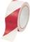A red and white barrier tape, commonly used to mark hazardous areas or for event management.
