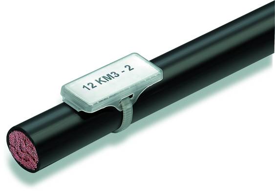 Weidmueller 1631910000-50 WKM 8/30 Badge Fitting type: Cable tie Writing area: 8 x 30 mm Transparent No. of markers: 50 50 pc(s)