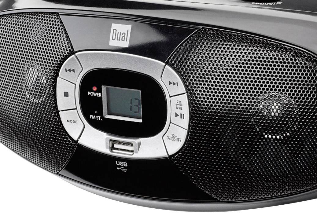 Dual P 390 Radio CD player FM, AM CD, USB Black-4