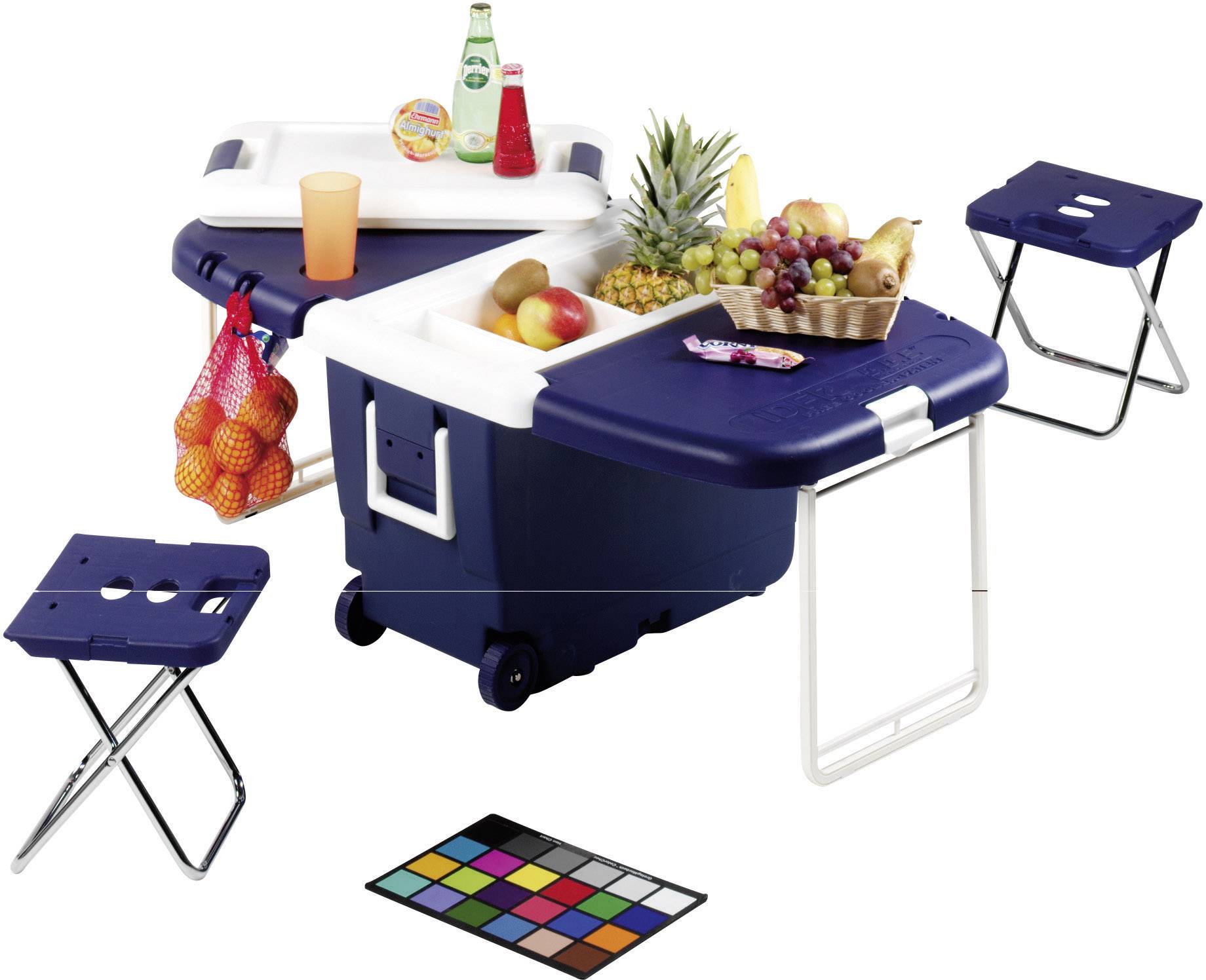 Ezetil Picnic Cool Box 30 Litres With Folding Table and 2 Folding