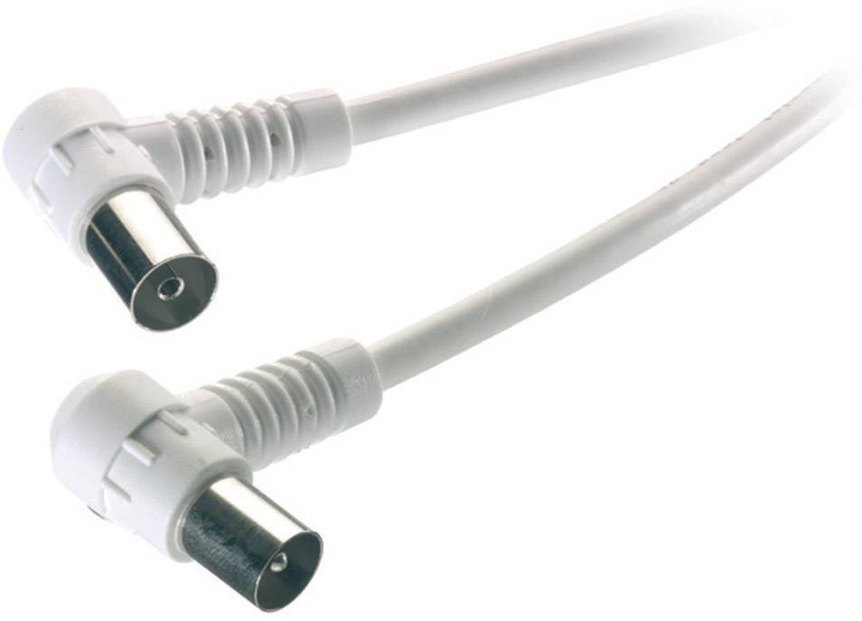 Vivanco Antennas Cable [1x Belling-Lee/IEC plug 75Ω - 1x Belling-Lee/IEC socket 75Ω] 3.00 m 90 dB White