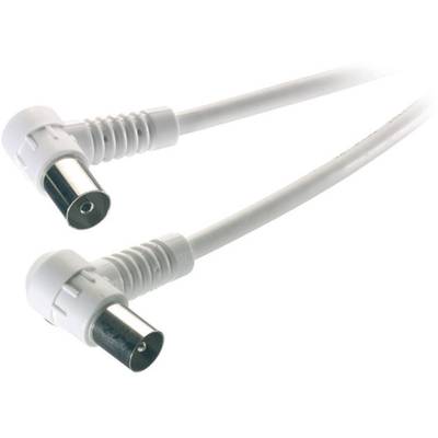 Image of Vivanco Antennas Cable [1x Belling-Lee/IEC plug 75Ω - 1x Belling-Lee/IEC socket 75Ω] 1.50 m 90 dB White