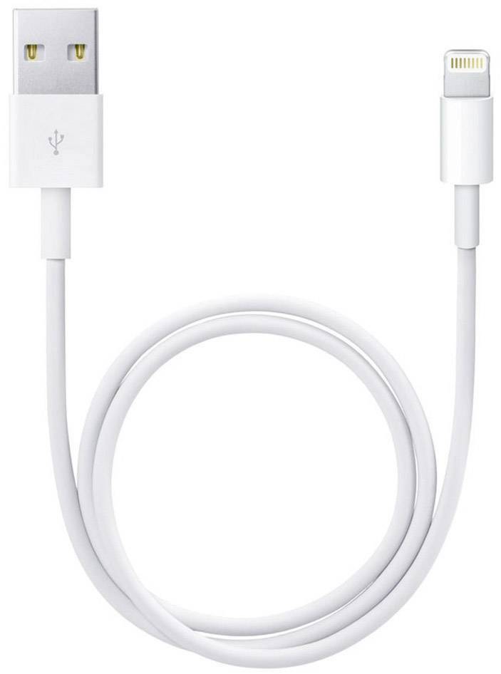 Apple iPod, iPhone, iPad Cable [1x USB 2.0 connector A - 1x Apple Dock lightning plug] 0.50 m White