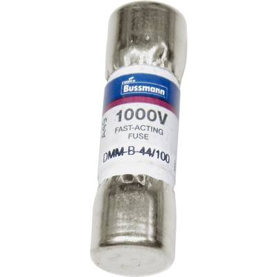 'Quick-release' component with 1000V marking, suitable for electrical applications. Brand name: Bussmann. Model: DMM-B 44/100.