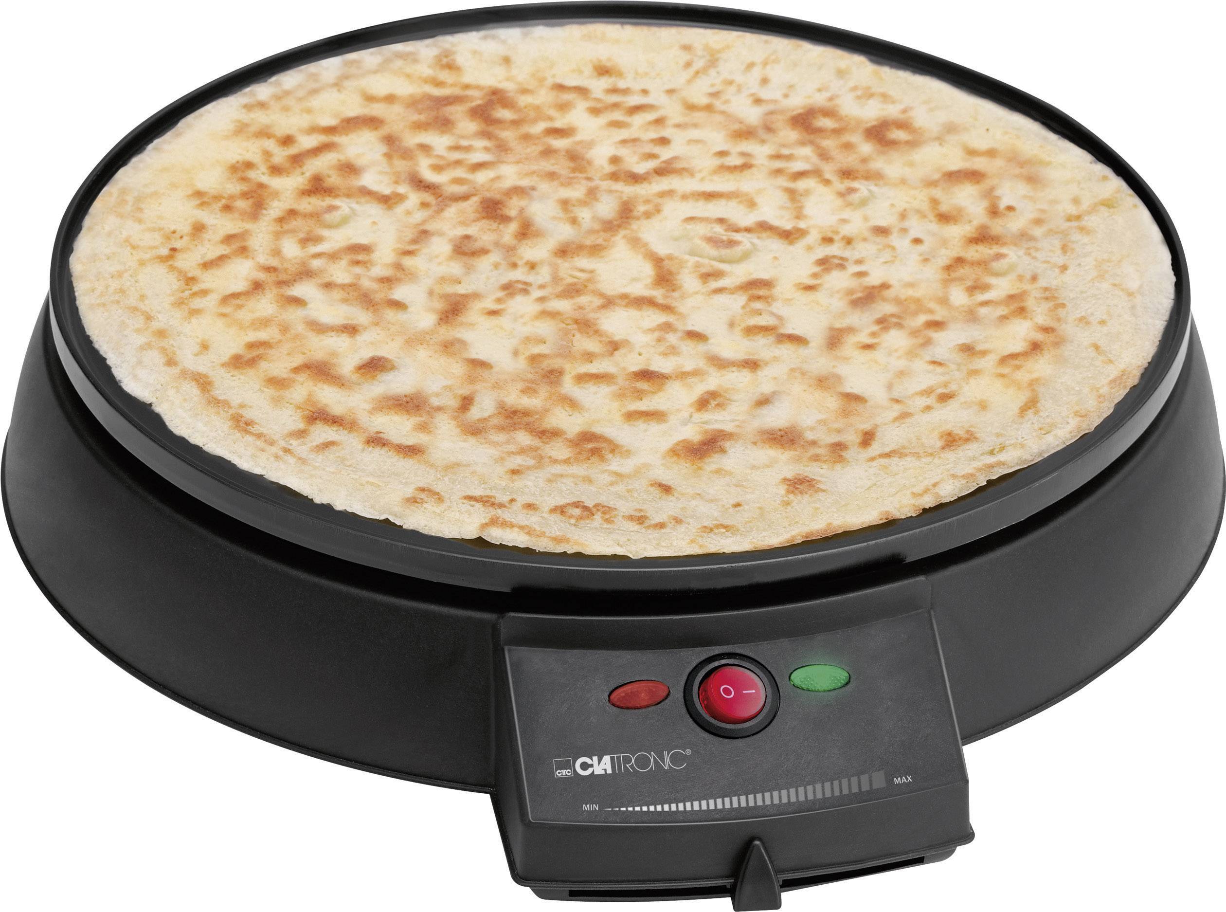 Clatronic CM 3372 Crepe maker with manual temperature settings Black