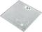 Digital bathroom scales with a floral design, displaying '62.4'.