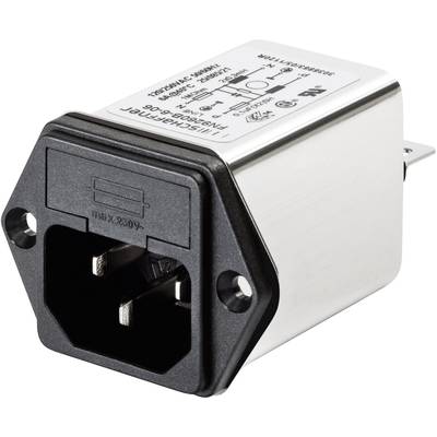 Schaffner FN 9260-1-06 Line filter + IEC socket 250 V AC 1 A 5.3 mH (W x H) 46 mm x 32 mm 1 pc(s) 