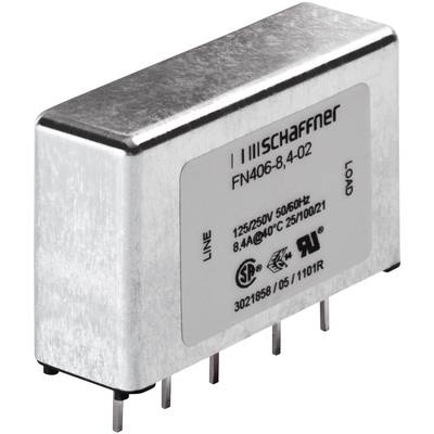 Schaffner FN 406-1-02 FN 406-1-02 EMI filter  250 V AC 1 A 12 mH (L x W x H) 45 x 15 x 28 mm 1 pc(s) 