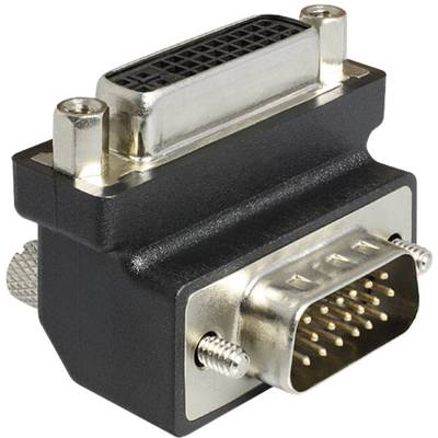 Delock 1937074 DVI / VGA Adapter [1x DVI socket 29-pin - 1x VGA plug] Black  