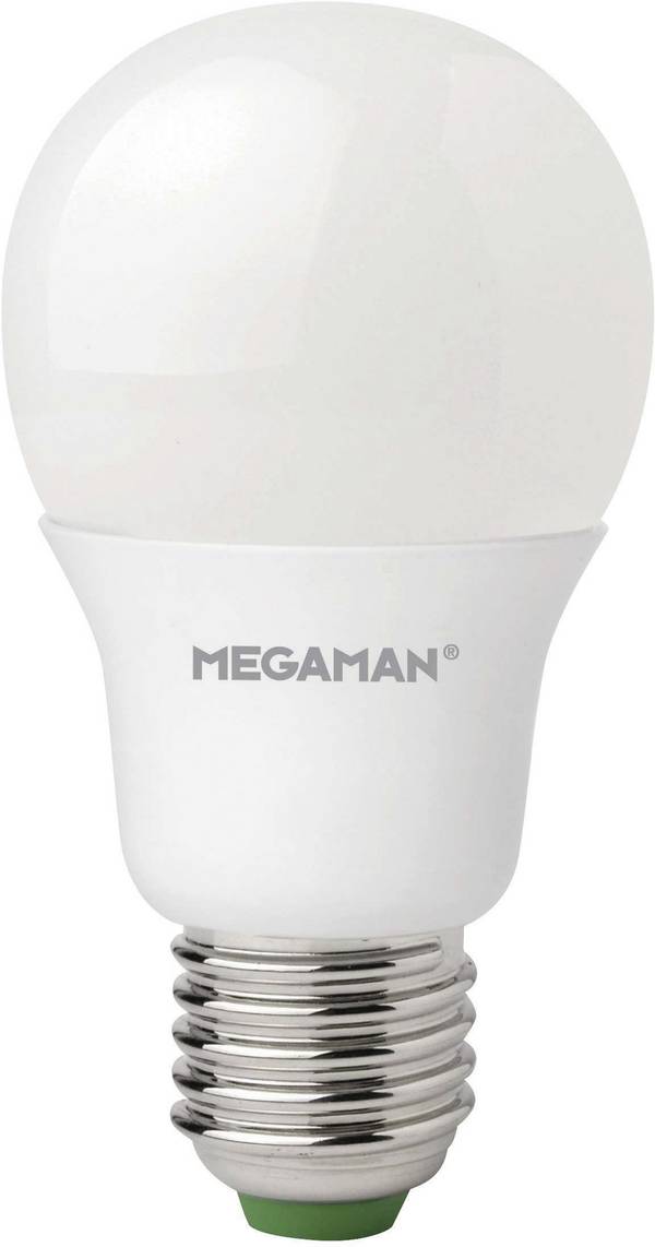 Megaman MM21043 LED (monochrome) EEC F (A - G) E-27 Pear shape 5.5 W = 40 W Warm white (Ø x H) 60 mm x 109 mm not dimmable 1 pc(s)