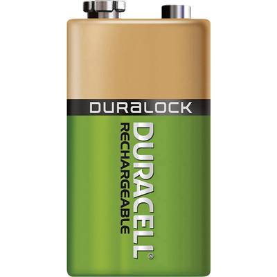 Duracell 6LR61 9 V / PP3 battery (rechargeable) NiMH 170 mAh 8.4 V 1 pc(s)