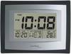 Techno Line WS 8004 Quartz Wall clock 22 cm x 17 cm x 3.5 cm Silver, Black