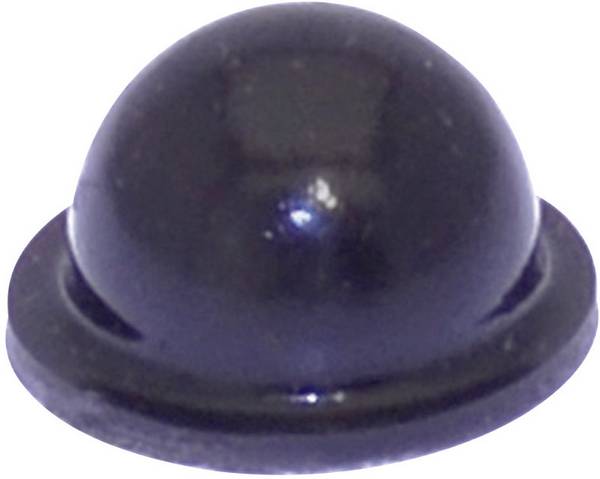 TOOLCRAFT PD2055SW Foot self-adhesive, circular Black (Ø x H) 9.6 mm x 5.4 mm 1 pc(s)