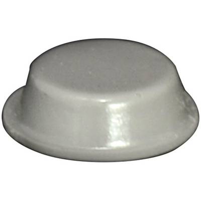A round, flat, grey plastic cap, possibly serving as a protective cover or shield.
