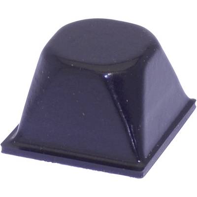 A black, rectangular rubber corner piece used as a bumper or protective pad.
