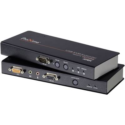 VGA, Jack connector, USB 2.0 KVM-Extension via RJ45 network cable ATEN CE770-AT-G 300 m N/A