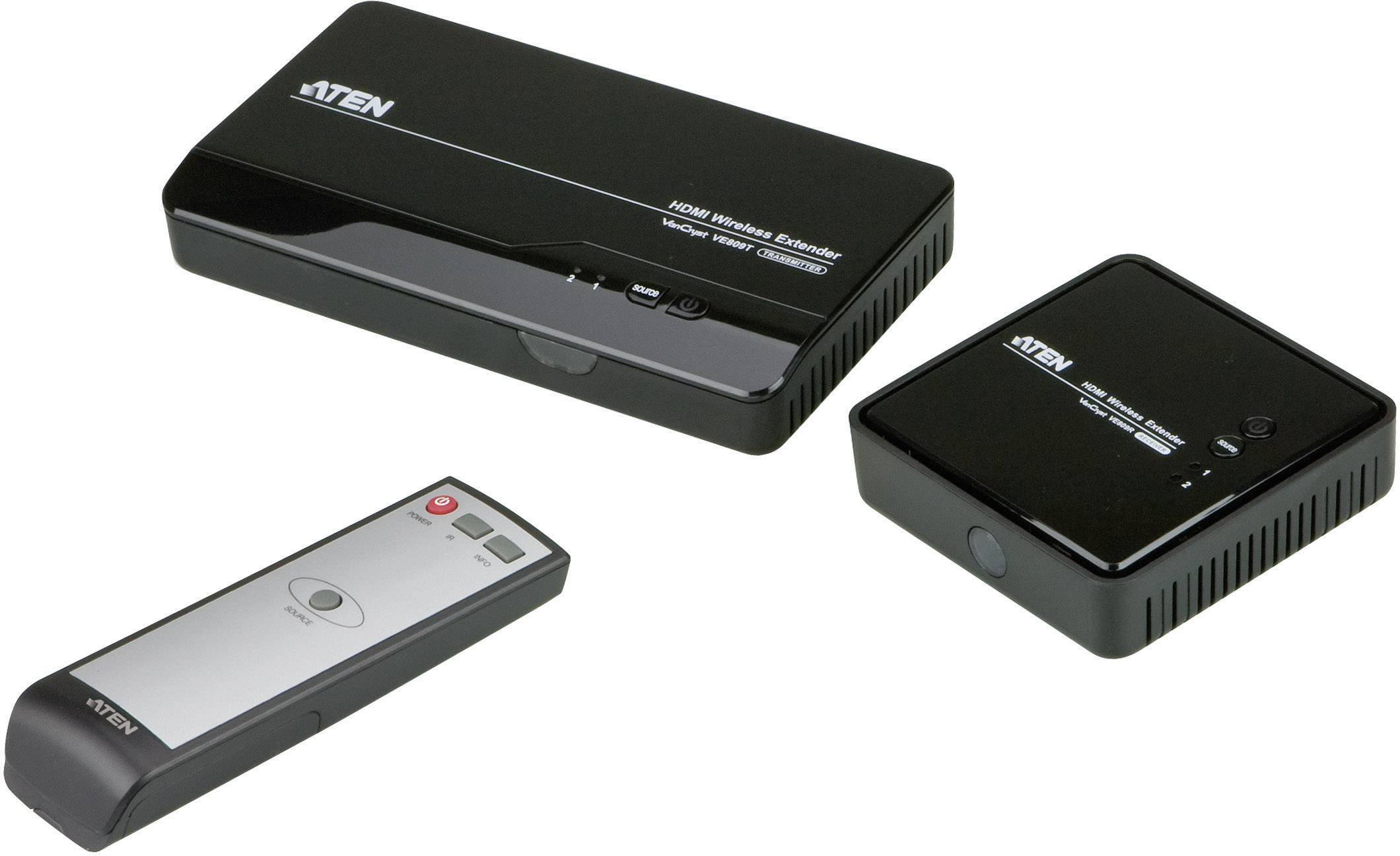 ATEN VE809-AT-G Wireless HDMI (set) 30 m 5 GHz 1920 x 1080 p incl. remote control