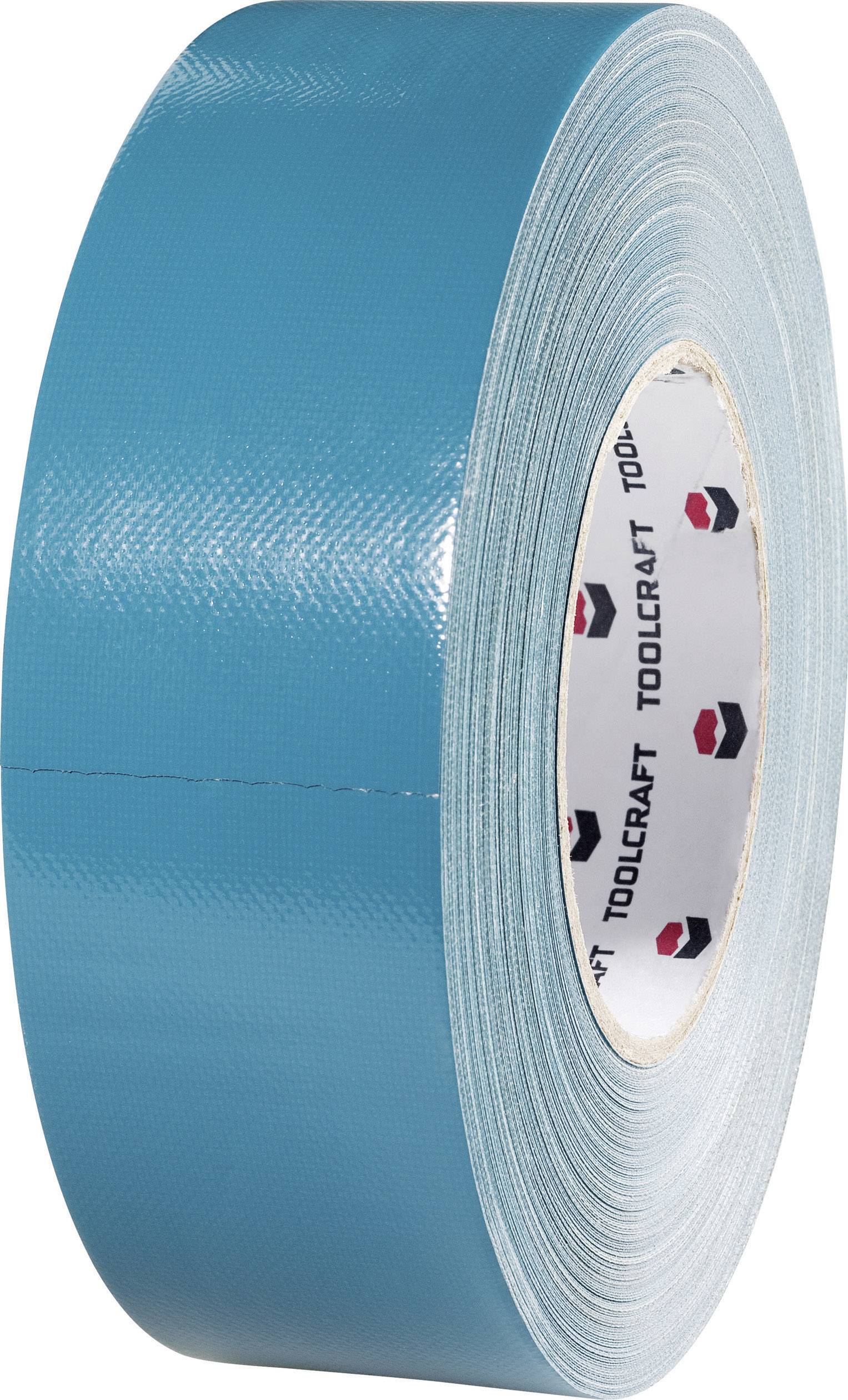 TOOLCRAFT 829B48L25C 829B48L25C Cloth tape 829B48L25C Blue, Grey (L x W) 25 m x 48 mm 1 pc(s)