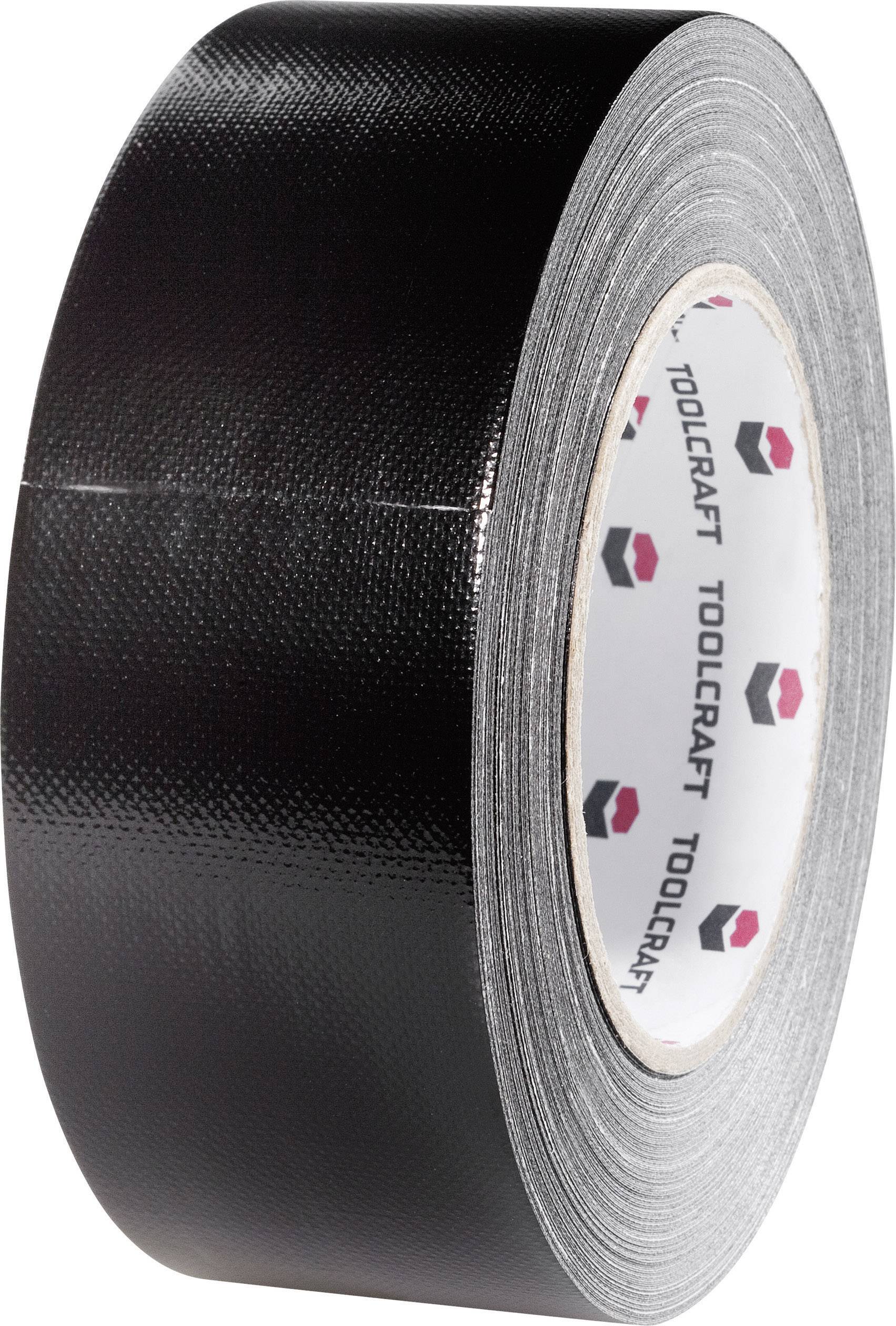 TOOLCRAFT 54B48L20SC 54B48L20SC Cloth tape Gaffer Black (L x W) 20 m x 48 mm 1 pc(s)