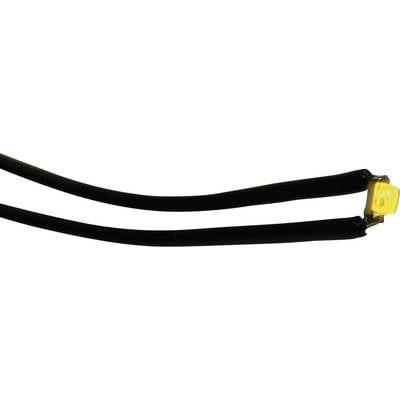 Two black cables with a yellow connector at one end.