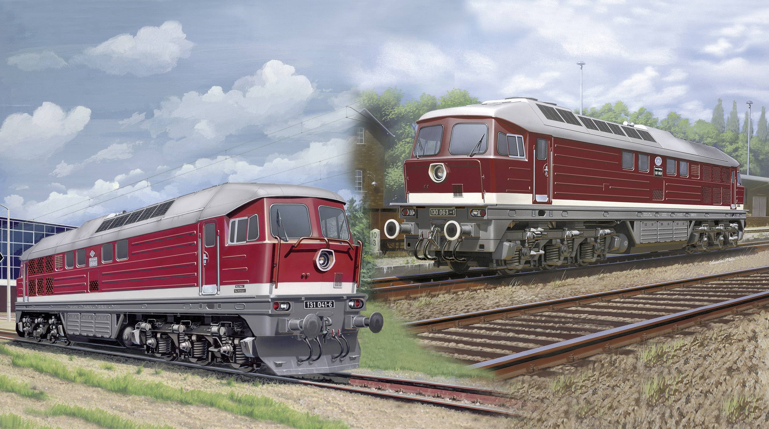 Revell 02159 H0 BR 130 (230) and BR 131 (231) diesel kit