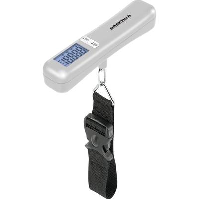 Basetech LS-40S Luggage scales  Weight range 40 kg Readability 10 g  Silver