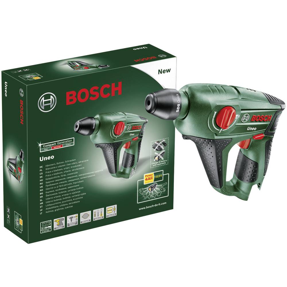 Bosch Home and Garden Uneo 10,8 Li-2 SDS-Quick-Cordless hammer drill;10.8 V;Li-ion;w/o batte