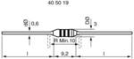 1/2 W carbon film resistor
