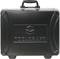 Black plastic tool case with 'TOOLCRAFT' logo on the front, suitable for storing tools or accessories.