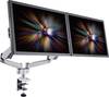 SpeaKa Professional Monitor desk mount SP-1624800 SuperFlex 2 Display(s) 25,4 cm (10") - 68,6 cm (27") Silver-black Height-adjustable, Tiltable, Swivelling, Swivelling
