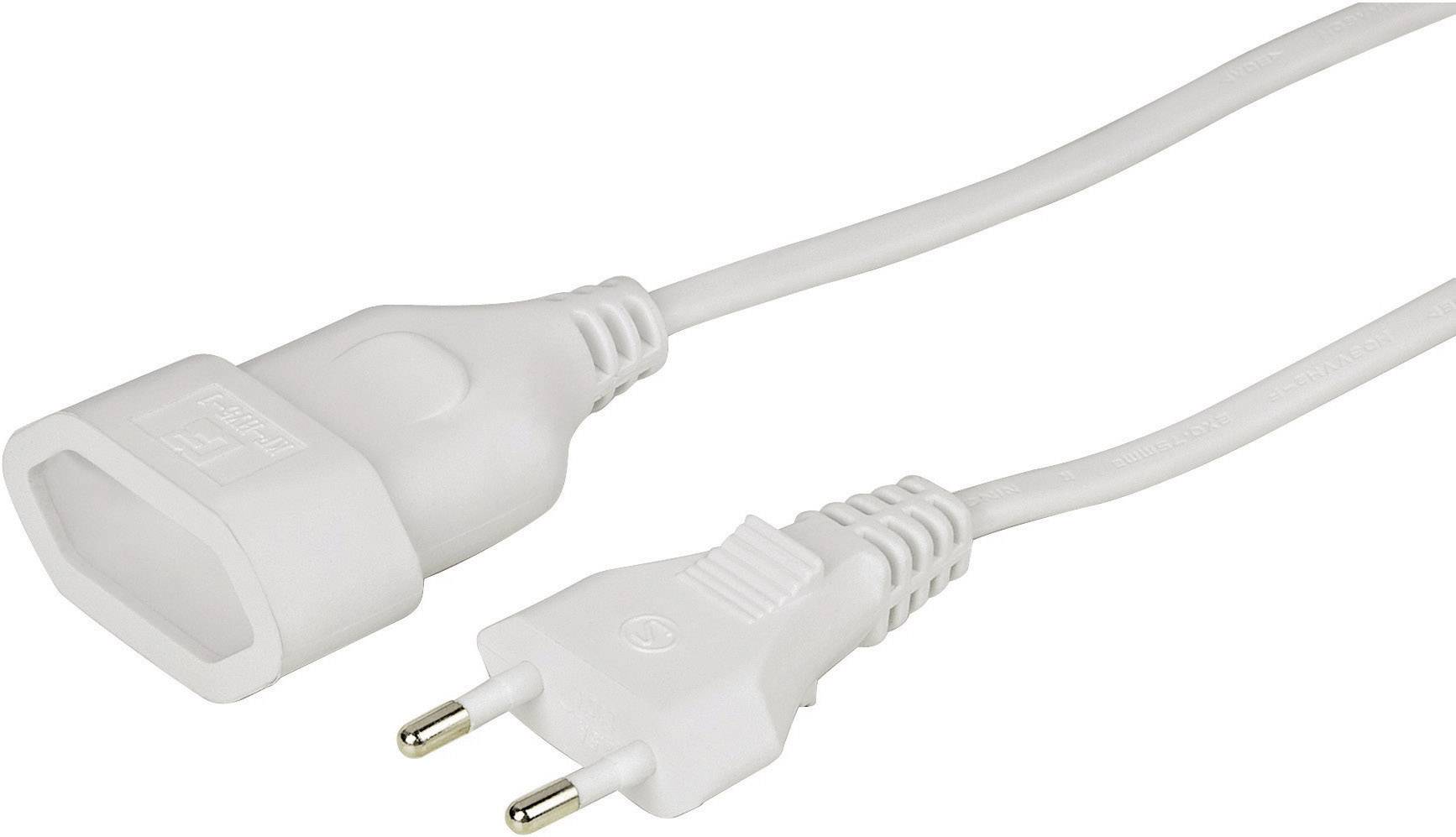 Hama 00137276 Current Cable extension White 3.00 m H03VVH2-F 2X 0,75 mm²-0