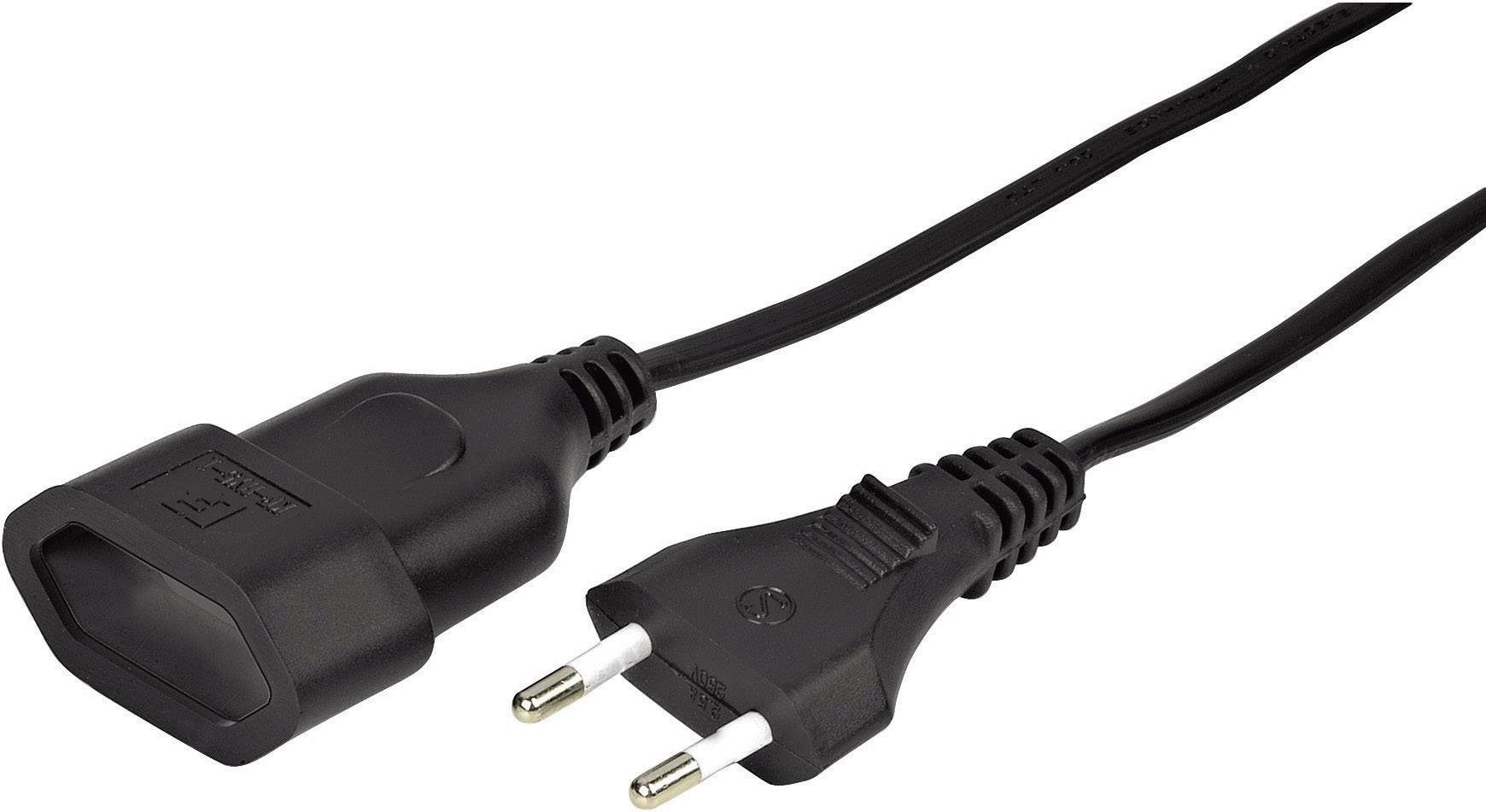 Hama 00137279 Current Cable extension Black 5.00 m