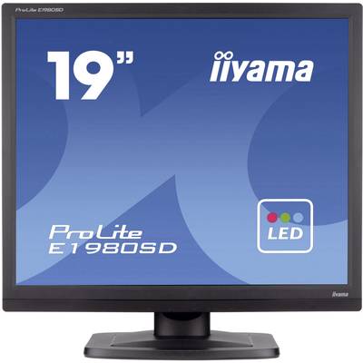 Iiyama E1980SD-B1 LED 48.3 cm (19 inch) 1280 x 1024 p SXGA 5 ms DVI, VGA TN LED