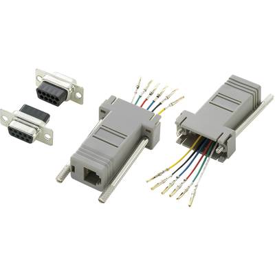 TRU COMPONENTS  D-SUB adapter D-SUB socket 9-pin - RJ12 socket  1 pc(s) 