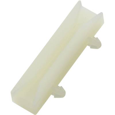 Small plastic mounting bracket, rectangular, with side clips for attaching to surfaces.