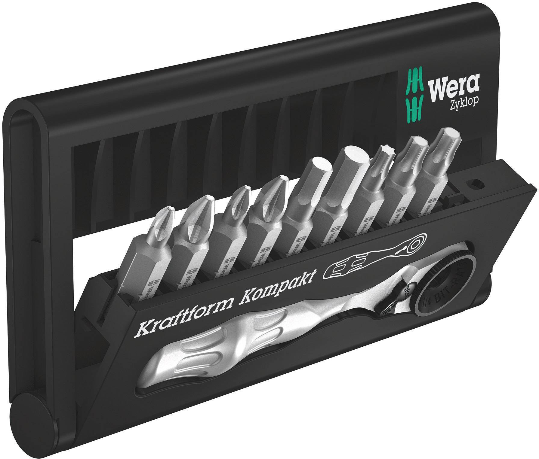 Wera BC BR 9 05073645001 Forward/reverse ratchet set 1/4 (6.3 mm) 87 mm