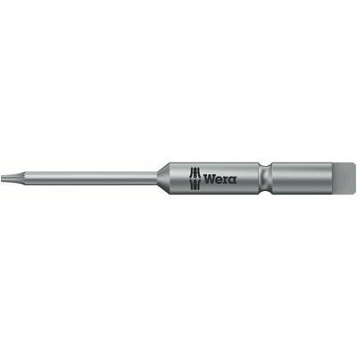 A silver screwdriver bit with a 'Wera' logo, suitable for precise work.