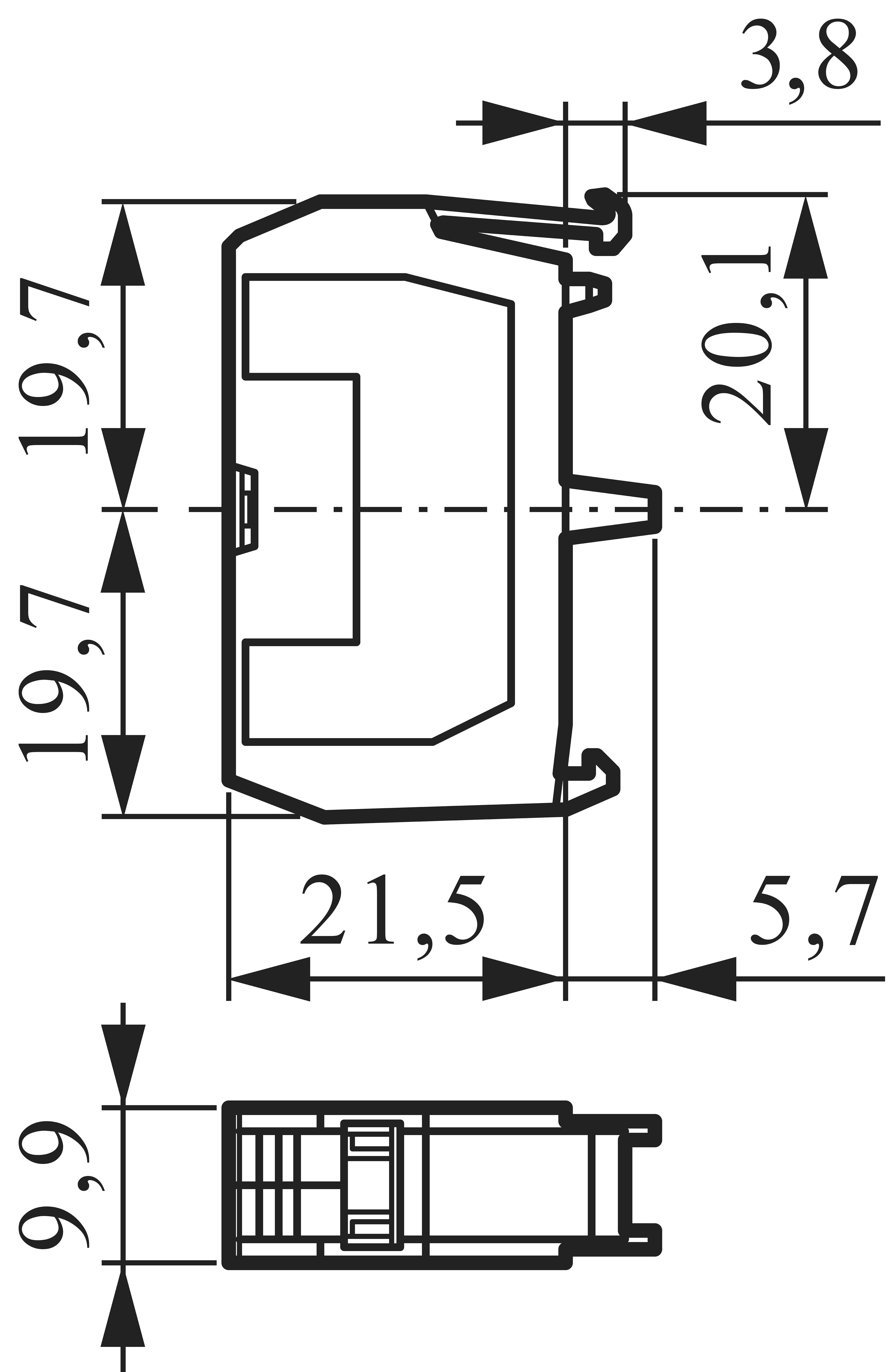 BACO 331ER01 Contact 1 breaker momentary 600 V 1 pc(s) | Conrad.com