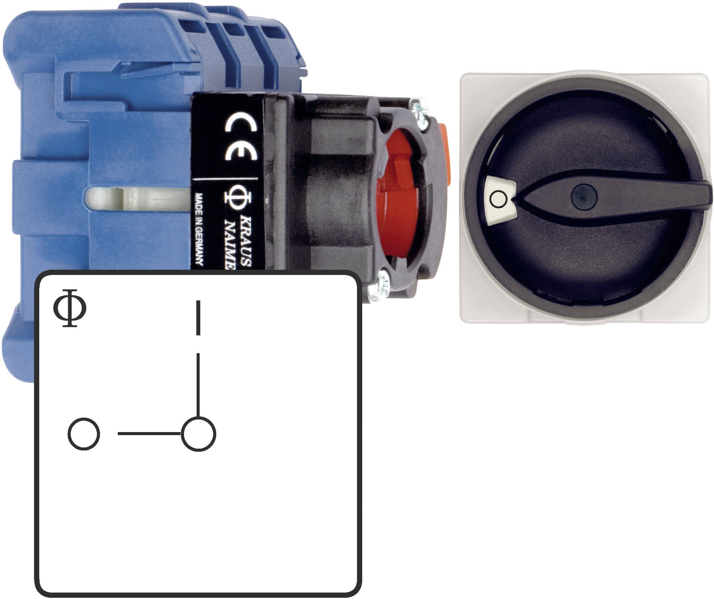 Kraus & Naimer KG10B.T103/01.FT2 Isolator switch 20 A 1 x 90 ° Black 1 pc(s)
