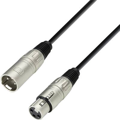 Adam Hall K3MMF0600 XLR Cable [1x XLR socket - 1x XLR plug] 6.00 m Black