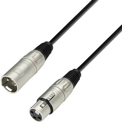 Adam Hall K3MMF0100 XLR Cable [1x XLR socket - 1x XLR plug] 1.00 m Black