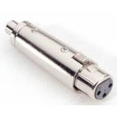 Adam Hall 7858 Audio/phono Adapter [1x XLR socket - 1x RCA socket (phono)] Silver-2