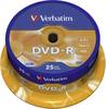 Verbatim 43522 Blank DVD-R 4.7 GB 25 pc(s) Spindle Anti-scratch coating