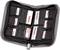 'Opened Hama carry case with multiple SD cards, organised in individual compartments for secure transport and storage.'