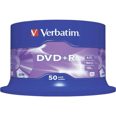 Verbatim 43550 Blank DVD+R 4.7 GB 50 pc(s) Spindle-0