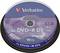 Purple packaging of a Verbatim DVD+R DL. Specifications: 8.5 GB storage, 8x write speed, 240 minutes, pack of 10.