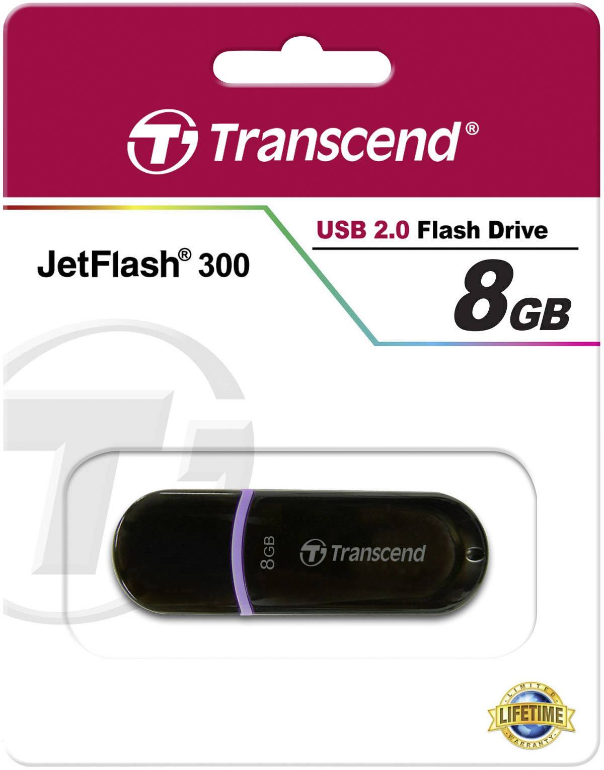 Lår Før væsentligt Transcend JetFlash® 300 USB stick 8 GB Purple TS8GJF300 USB 2.0 | Conrad.com