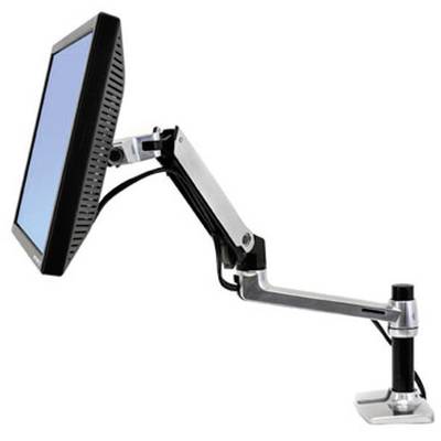 Ergotron LX Arm Desk Mount 1x Monitor desk mount 38,1 cm (15") - 86,4 cm (34") Aluminium  Height-adjustable, Tiltable, S