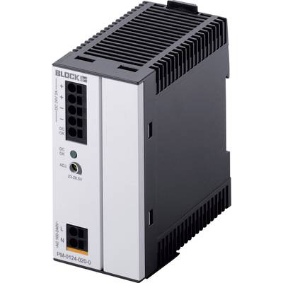   Block  PM-0124-020-0  Rail mounted PSU (DIN)    24 V DC  2 A  48 W  No. of outputs:1 x    Content 1 pc(s)